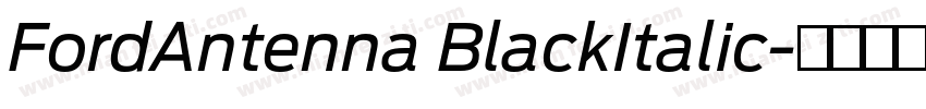FordAntenna BlackItalic字体转换